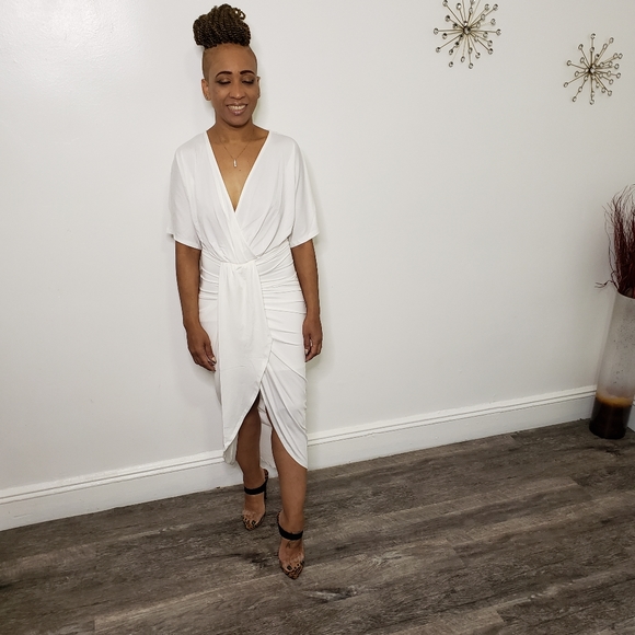 White Bodycon Dress - Picture 2 of 2